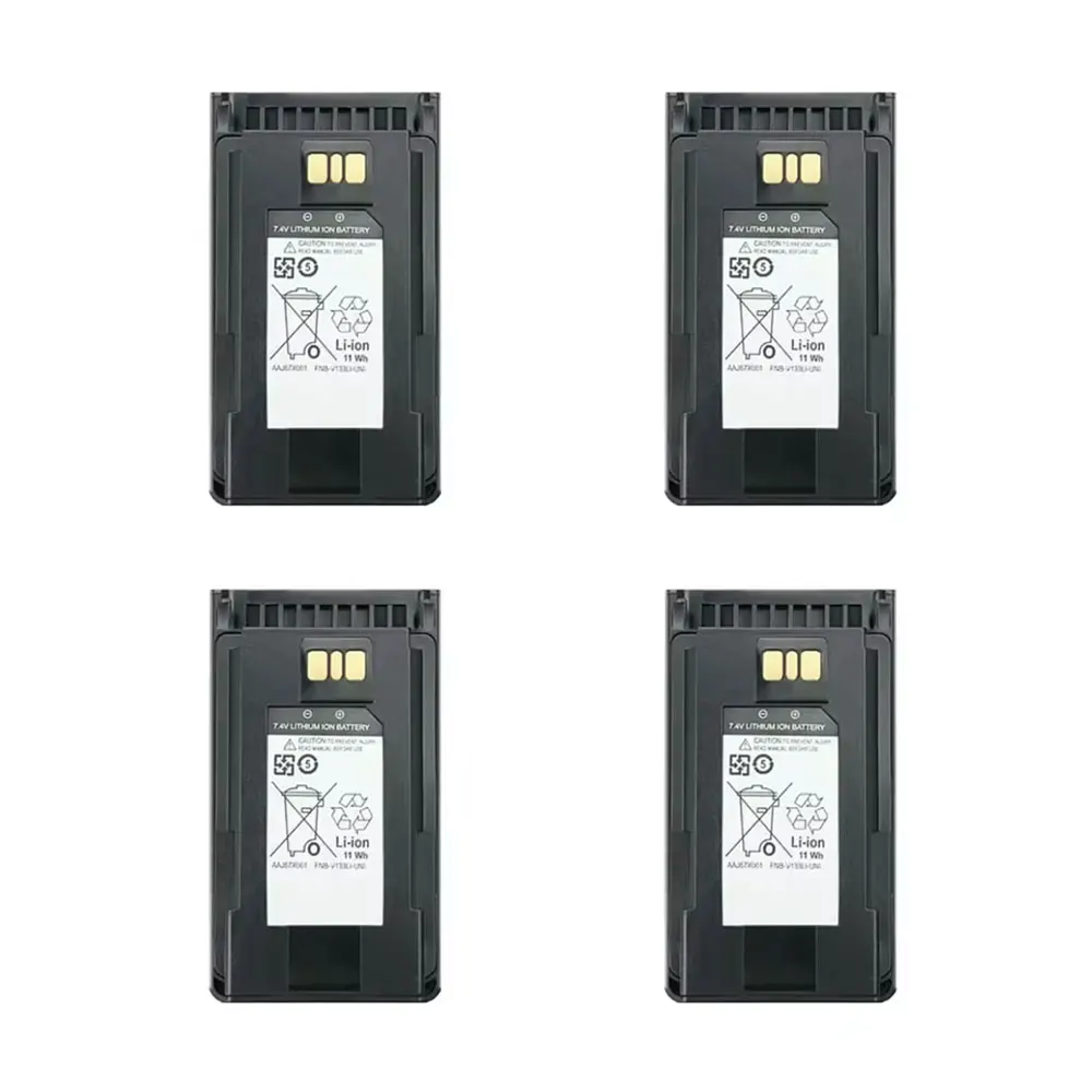 4 ชิ้น 2600 มิลลิแอมป์ชั่วโมงแบตเตอรี่ลิเธียมไอออนสำหรับเวอร์เท็กซ์ EVX261 EVX531 EVX539 VX451 FNB-V134LI วิทยุ