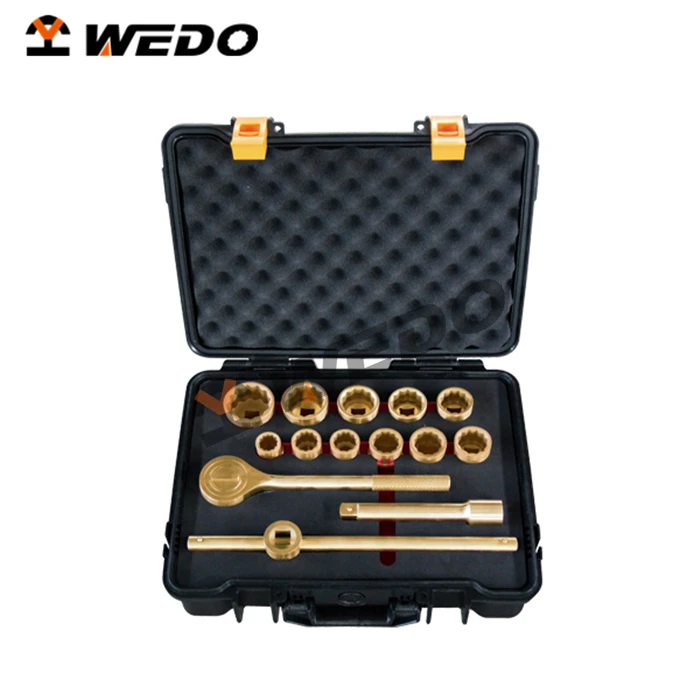 OEM New Products Non-sparking Non-magnetic Hand Tools ATEX/BAM/GS/FM/ISO9001 Approved 14pcs 3/4