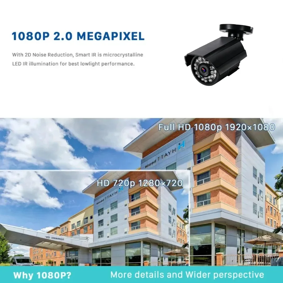 AHD Analog 5MP 1200TVL CCTV Camera Outdoor Weatherproof IR Night Vision Wired Security Surveillance IP AHD Analog Camera for Hom