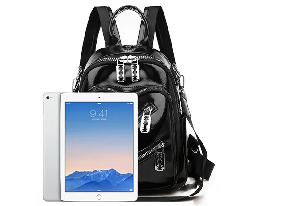 Casual Shoulder Bags Fashion Design Women Backpacks Pu Leather Travel Backpack High Quality School Bags For Teenagers Girls