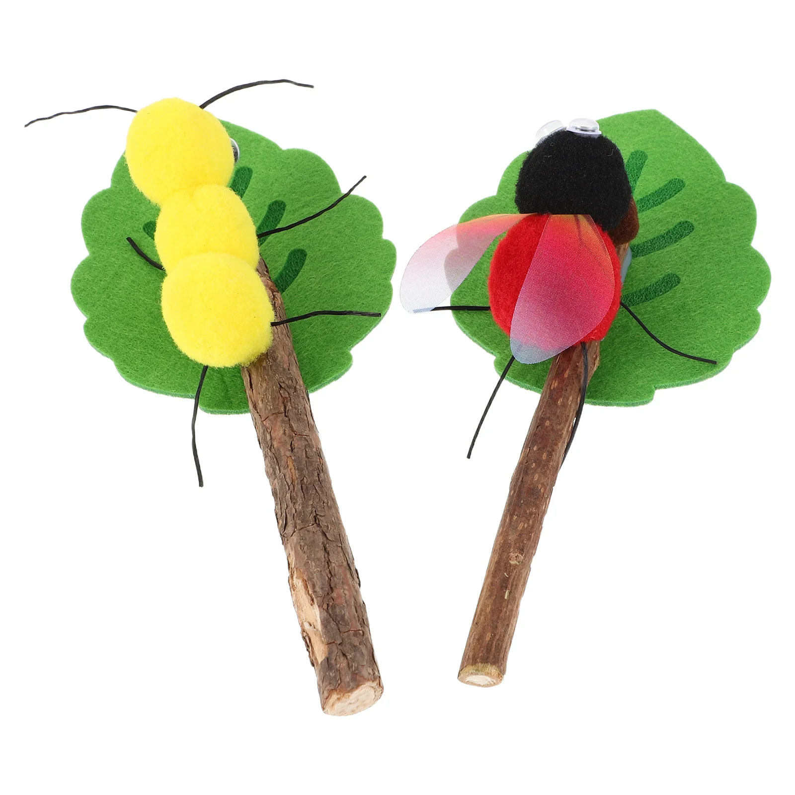 

2Pcs Cat Chew Sticks Felt Silvervine Kitten Chewing Stick Indoor Cat Interactive Stick Oral Health Cleaner Pet Toy