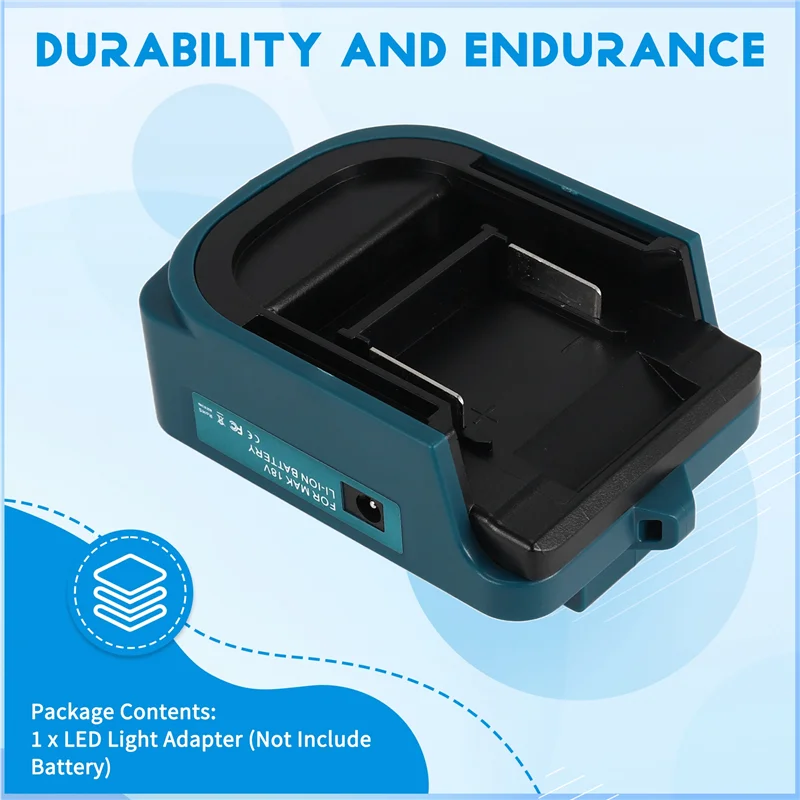 

For ADP05 14.4V/18V Lion Battery USB/Type-C Converter Port With LED Light Spotlight Outdoor Light For -A27R