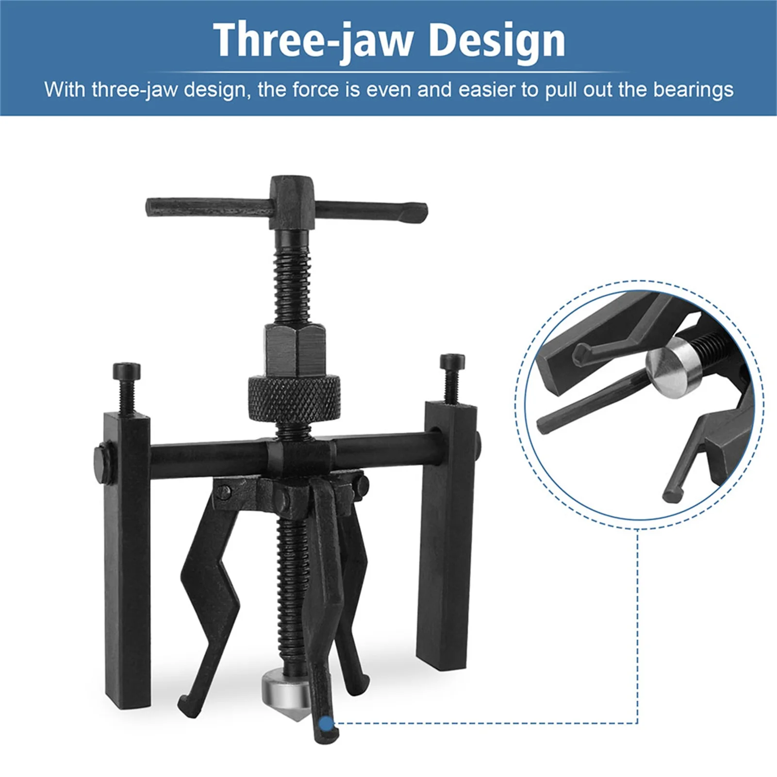 Bearing Puller Gear 3 Jaw Inner Bearing Puller Gear Extractor Heavy Duty Automotive Machine Top Sell Automotive Machine Tool Kit