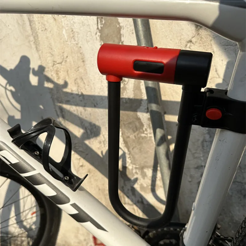 U-Schloss Fahrradzubehör - Feste Rahmenhalterung Fahrradteile Kompatibel mit 14MM Schlosshebel Fahrrad-Sicherheitshalterung – Detail 6