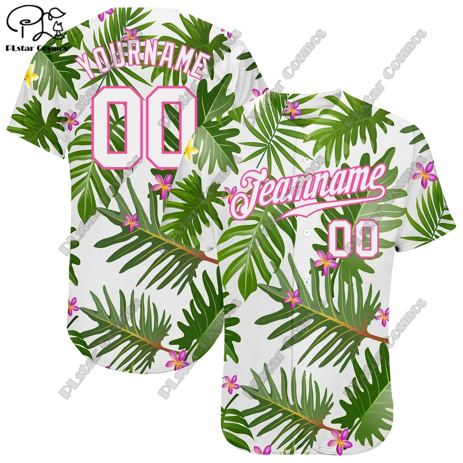 PLSTAR COSMOS قميص البيسبول اسم مخصص 3D الطباعة نمط الصيف فضفاض سليم للجنسين سلسلة 2 #6