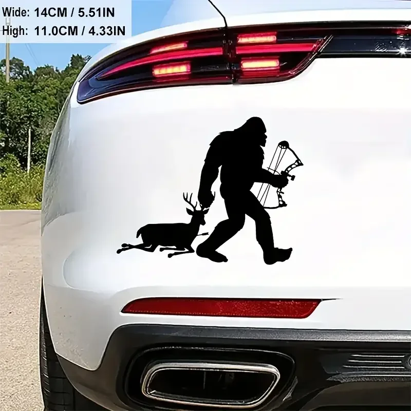 

Sasquatch Стрельба из лука Отель на олень Автомобильная наклейка для ноутбука Бутылка Грузовик Телефон Мотоцикл Ван SUV Автомобиль Краска Окно Стена Чашка Рыбалка