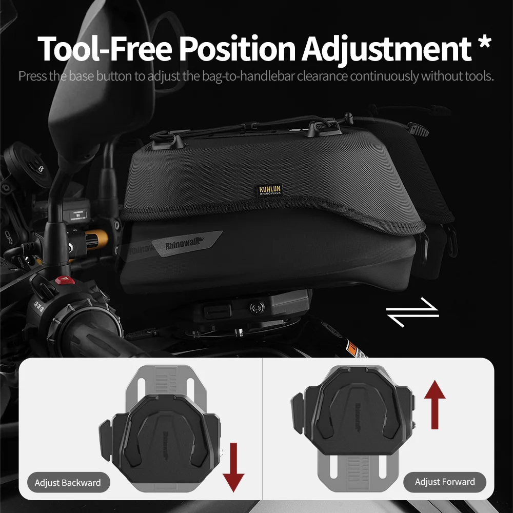 Rhinowalk Motorcycle Magnetic Tank Bag 4.5L Waterproof Quick Release Fuel Tank Storage Bag For BMW Suzuki KTM CFMOTO HONDA view 4