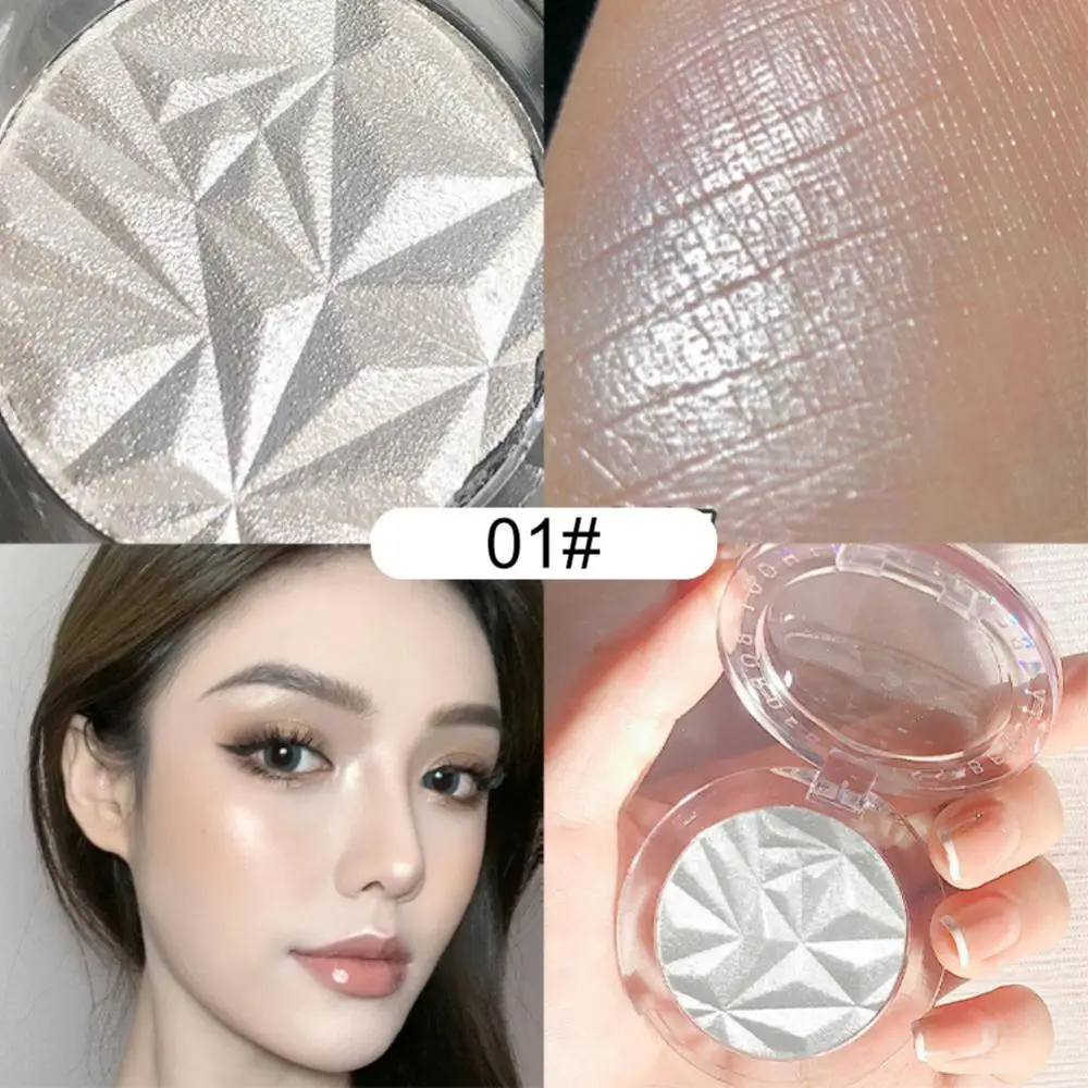 Monochrome Glitter Sparkling Highlighter Powder Palette 2 Colors Matte Contouring Shimmer Brighten Highlight Makeup Cosmetics