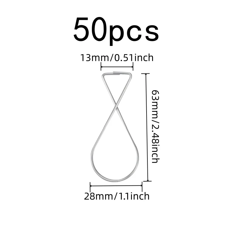 50 pcs T-Bar Ceiling Hooks Metal T-Shape Design, designed for Wedding Venue Decor, Fits Mineral Fiber Grid