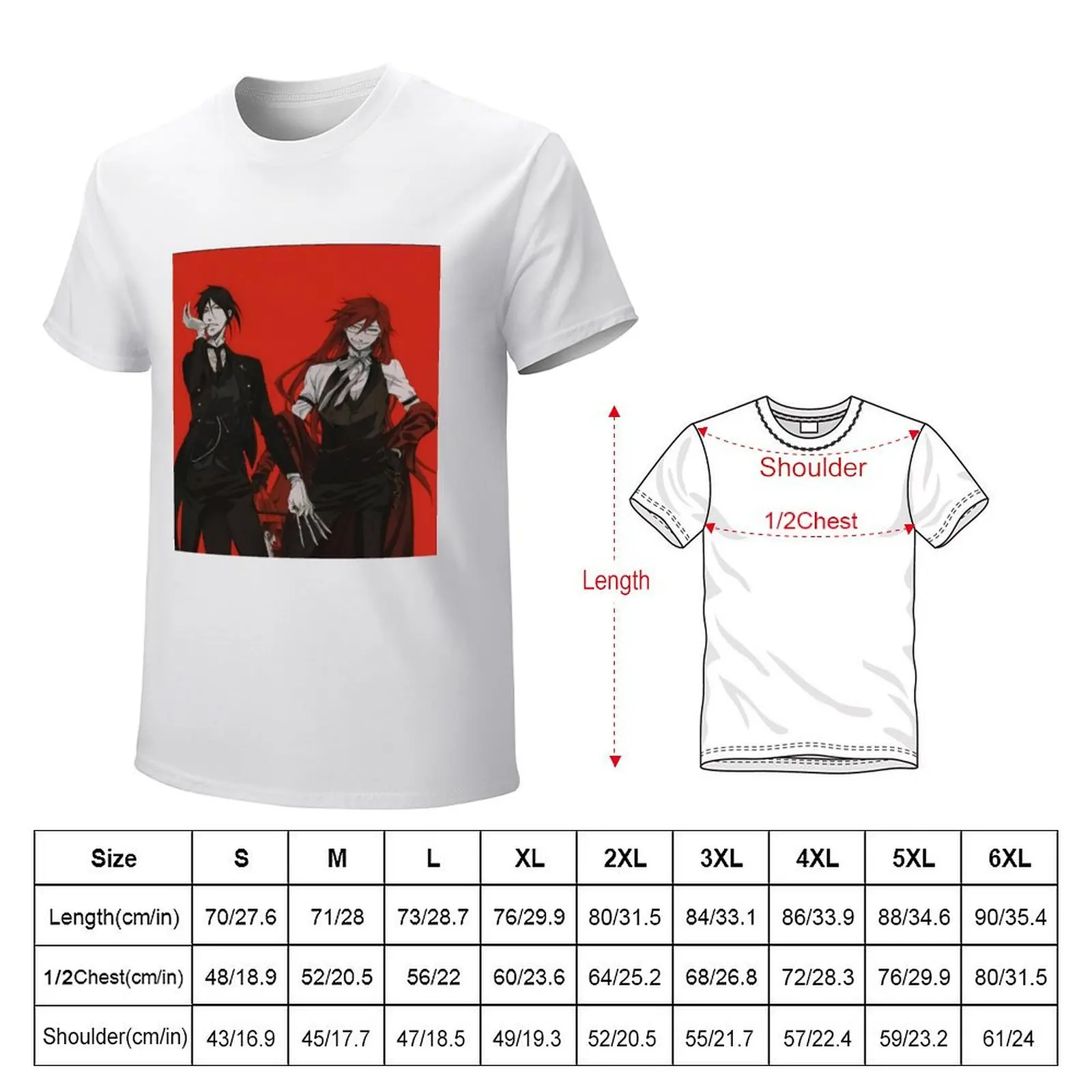 Sebastian Michaelis & Grell Sutcliff T-shirt tops quick drying summer clothes for a boy heavy weight t shirts for men