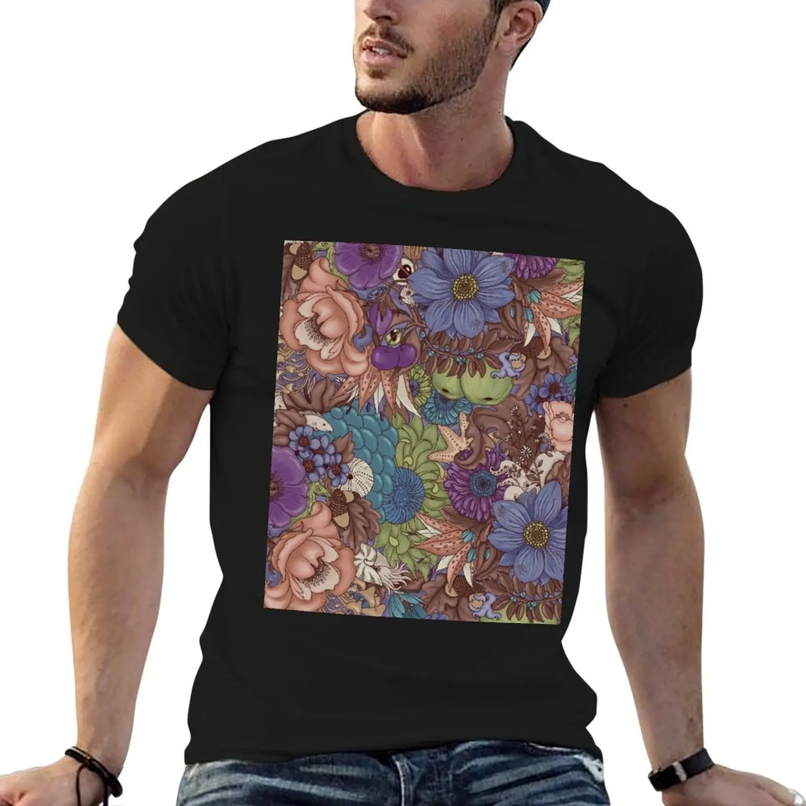 The Wild Side - Cool tones T-Shirt Sporty Breathable Short Sleeve T-Shirt