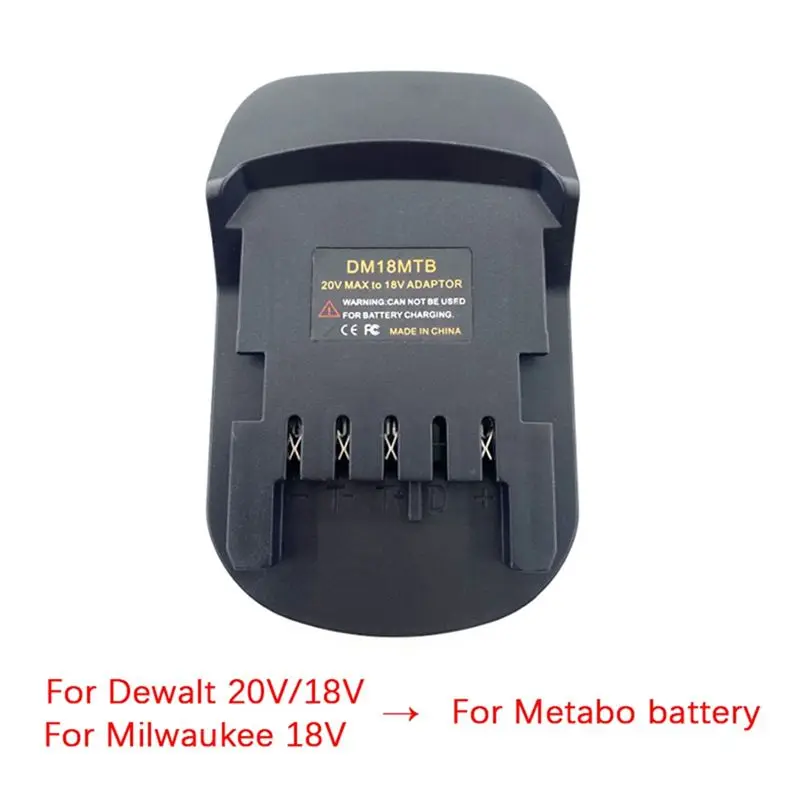 A44Z-Battery Converter Adapter DM18MTB For / 18/20V Batteries Convert To For Metabo 18V Power Lithium Battery