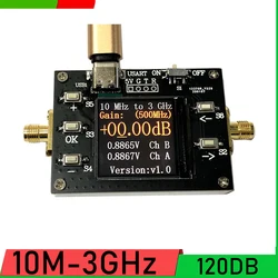 10MHZ-3GHZ Programmable Gain Amplifier 120DB Dynamic Digital LCD Display 0.01DB Stepping RF Power Amplifier FOR Ham Radio