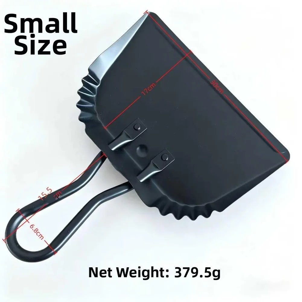 Metal Dustpan with Floor Hugging Edge for Efficient Ash and Debris Collection Suitable for Indoor Outdoor Cleaning Use