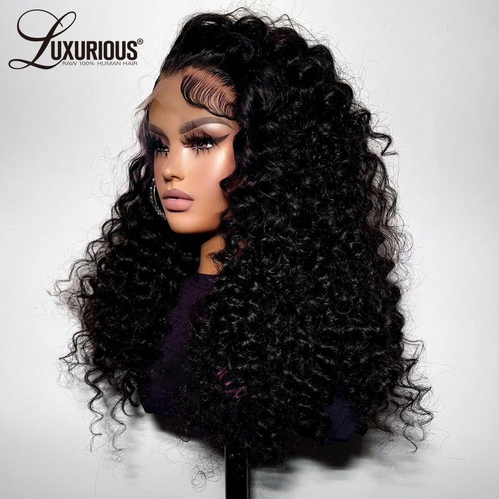 250% Loose Deep Wave Wigs Brazilian 30 Inch Water Wave 13x4 13x6 Lace Frontal Wig Brazilian Wig 100% Human Hair Remy Human Hair