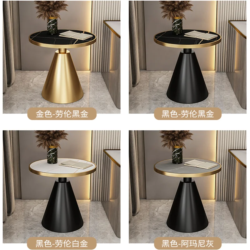 Luxury Modern Coffee Table Metal Round Small Nordic Minimalist Tea Side Table Space Savin Center Couchtisch Patio Furniture image 4