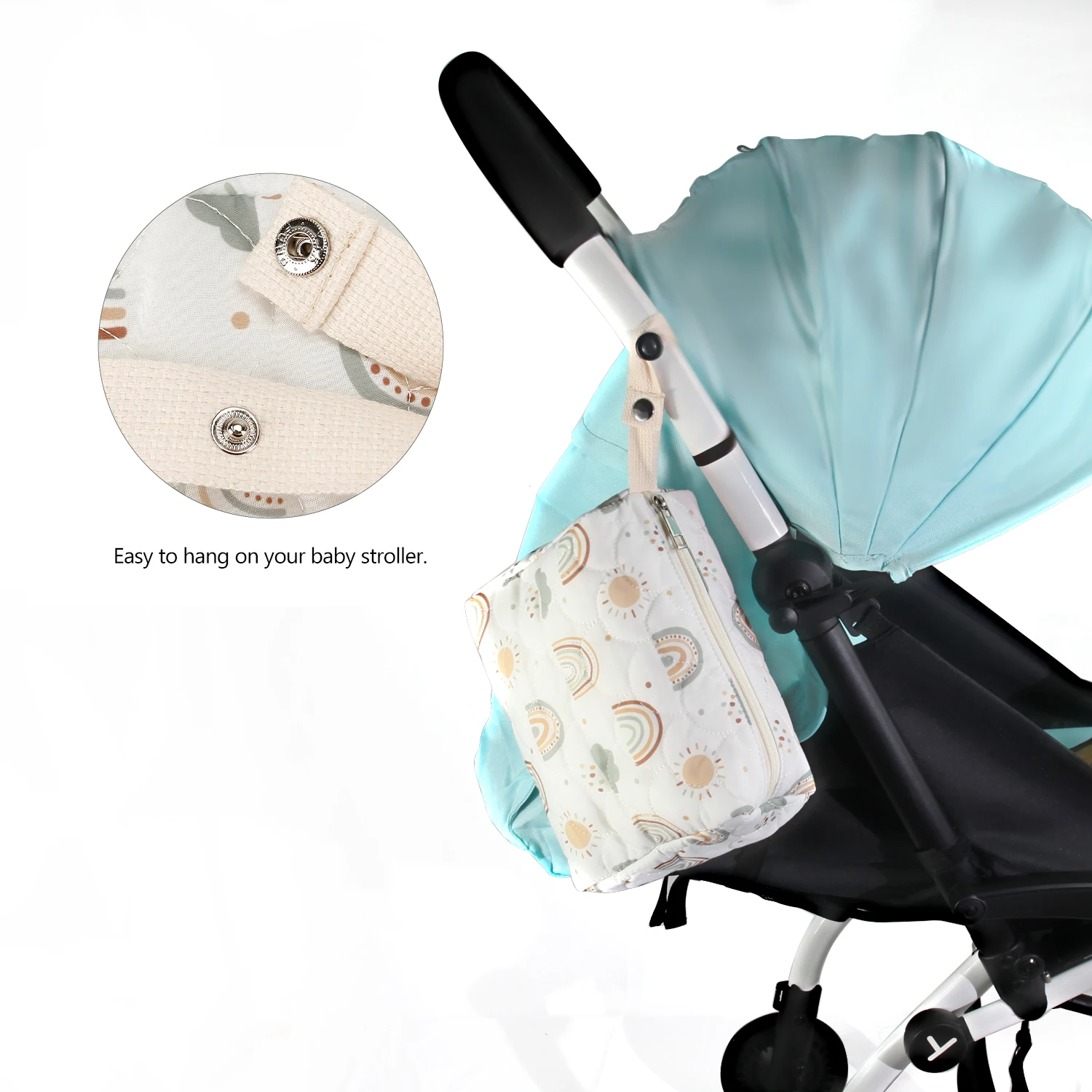 Diaper Bag Embroidery Mommy Bag Convenient Baby Bottle and Supplies Storage Bag, Diaper Storage Bag, Baby Storage Bag