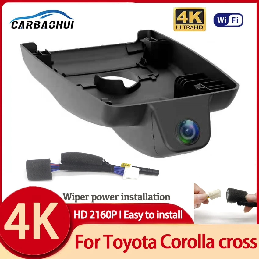 

For Toyota Corolla Cross 2022 Front and Rear 4K Dash Cam for Car Camera Recorder Dashcam WIFI Car Dvr Recording Devices