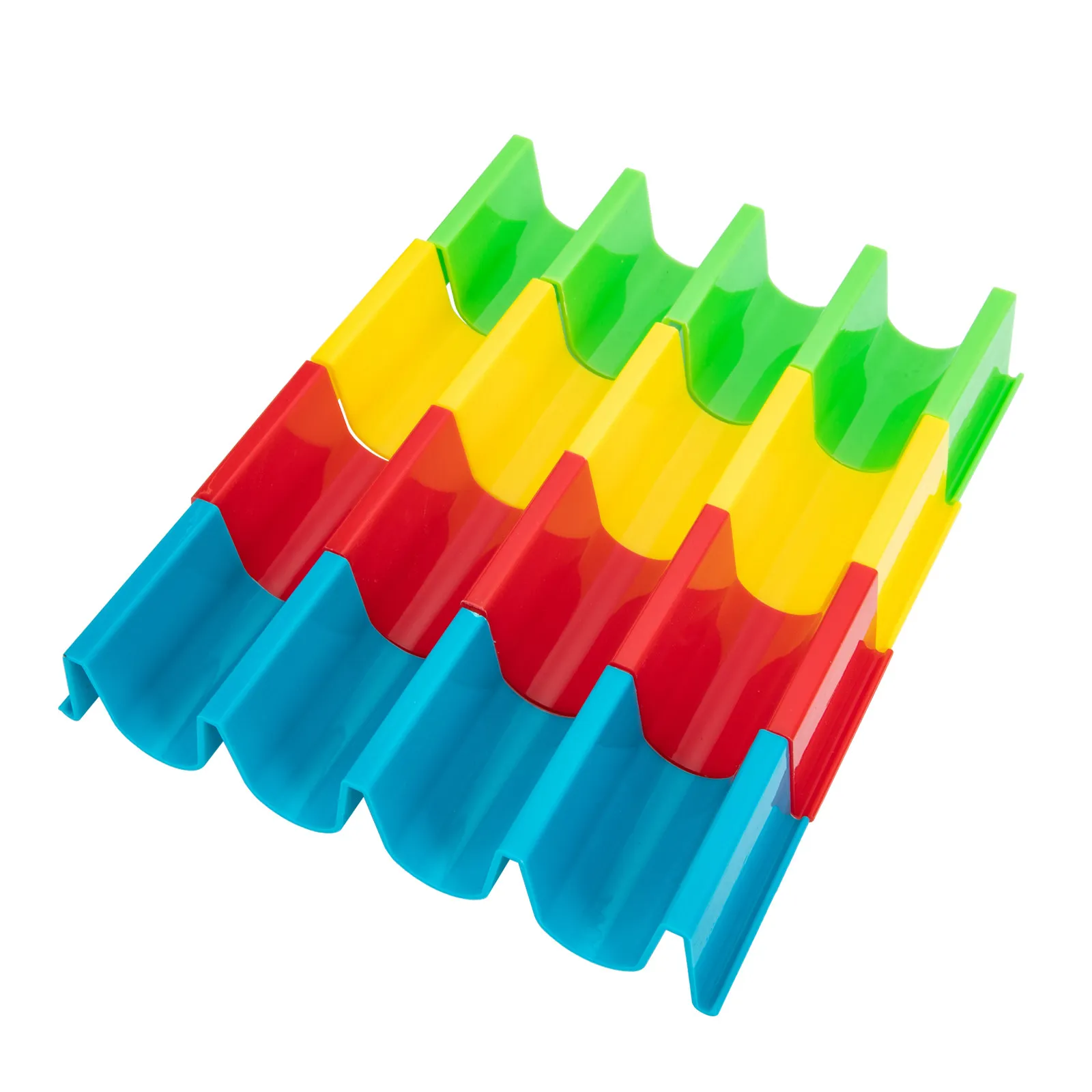 4Pcs Colorful Taco Support Holder Stand for Tortillas Pancakes Burrito Rolls Sturdy Upright Design Clean Eating Baking Food