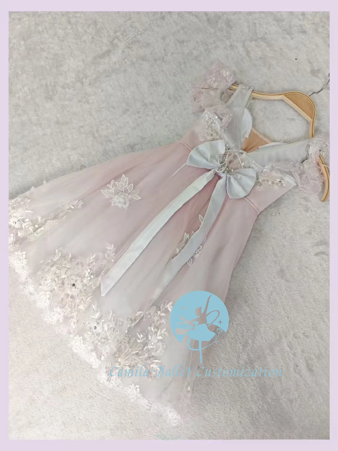 الراقية الجديدة المخصصة الوردي التدرج كلارا كسارة البندق الصغيرة أداء مسابقة الباليه تنورة طويلة تول الكبار والأطفال