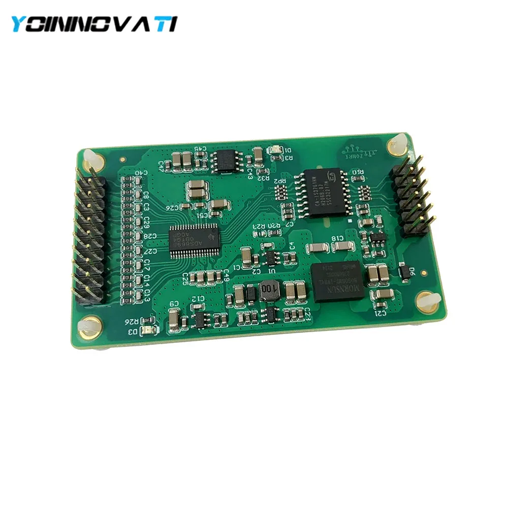YT ADS8698 8-Channel 18Bit 500kSPS Isolated SAR ADC Module, ±10V Input, SPI Interface, for Industrial Control & PLC