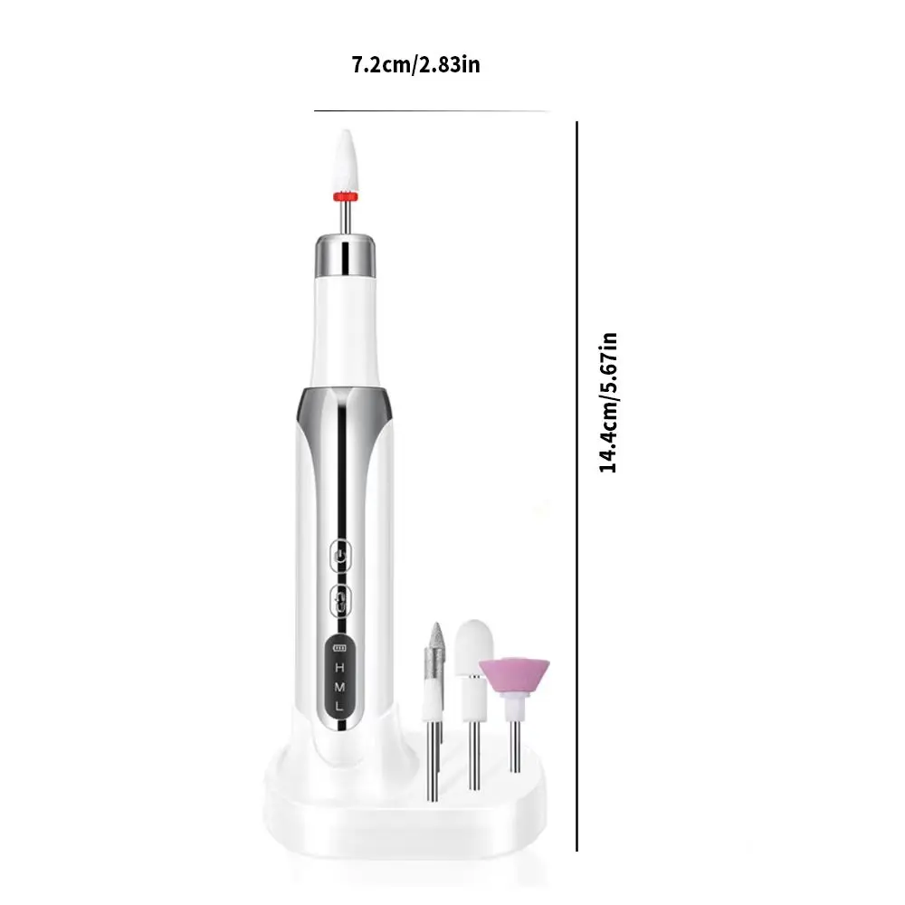 

Electric Nail Polisher Drill Bits Professional Nails Grinding Polishing Dead Skin Removal Art Sanding File Pen Manicure Machine