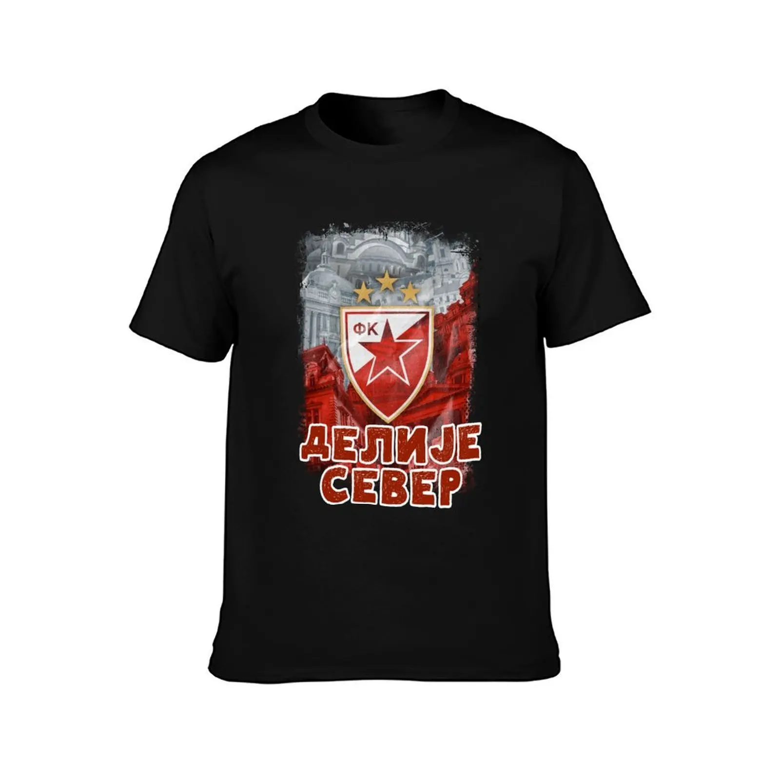 GRB Delije Sever Crvena Zvezda Beograd - ريد ستار بلغراد صربيا ULTRAS 1989 تي شيرت تي شيرت فاكهة النول رجالي تي شيرت