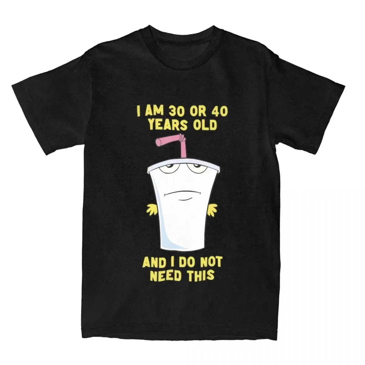30 or 40 Aqua Teen Hunger Force ATHF T Shirt Funny Tee Shirt Casual Crew Neck T-Shirt Graphic Print T Shirts Unisex