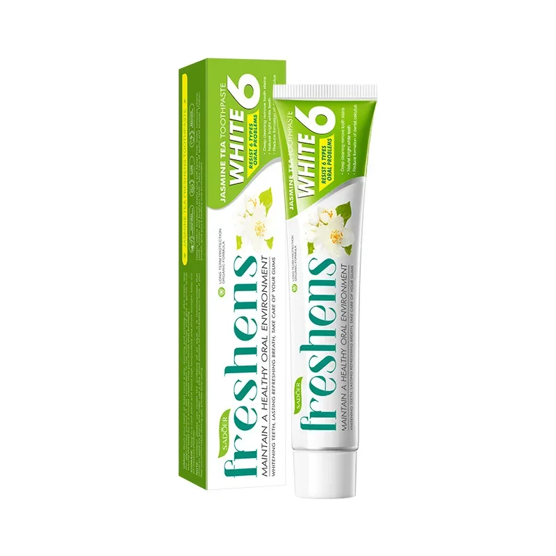 Tooth Cleaning Brightens Toothpaste Remover Yellowing Tooth Jasmine Tea Fragrance Toothpaste Fresh Oral Fresh Cleansing Care