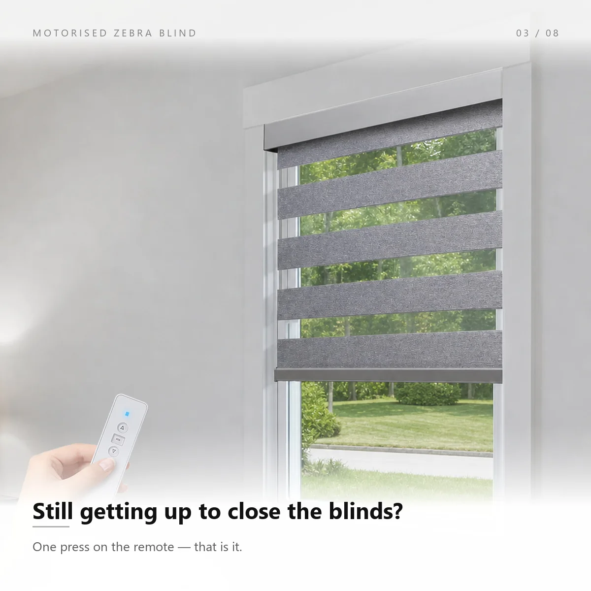 Customized Hot Selling Automatic Remote Voice Control Connect Wifi Google Zebra Blinds For Window