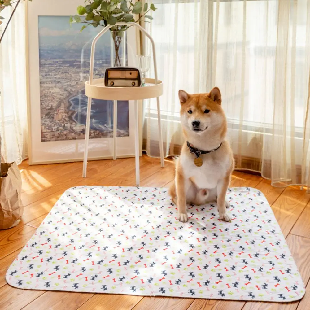 Reusable Dog Pee Pad Blanket Absorbent Diaper Washable Puppy Training Pad Pet Bed Urine Mat for Pet Car Seat Cover Pet Bed view 5