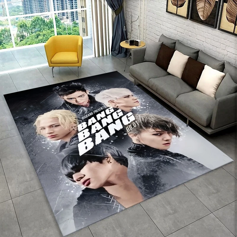 Kpop Bigbang G Dragon Musikstar-Teppich für Spielzimmer, Schlafzimmer, Wohnzimmer, Sofa, Heimdekoration, Kinderteppich, rutschfeste Bodenmatte