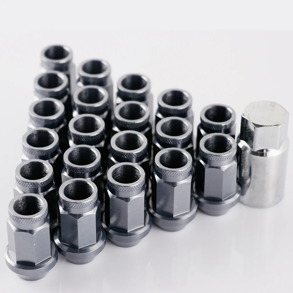 jdm 40mm Racing Light Weight Aluminum Wheel Rim Lug Nuts M12*1.25 M12*1.5 20pcs/set