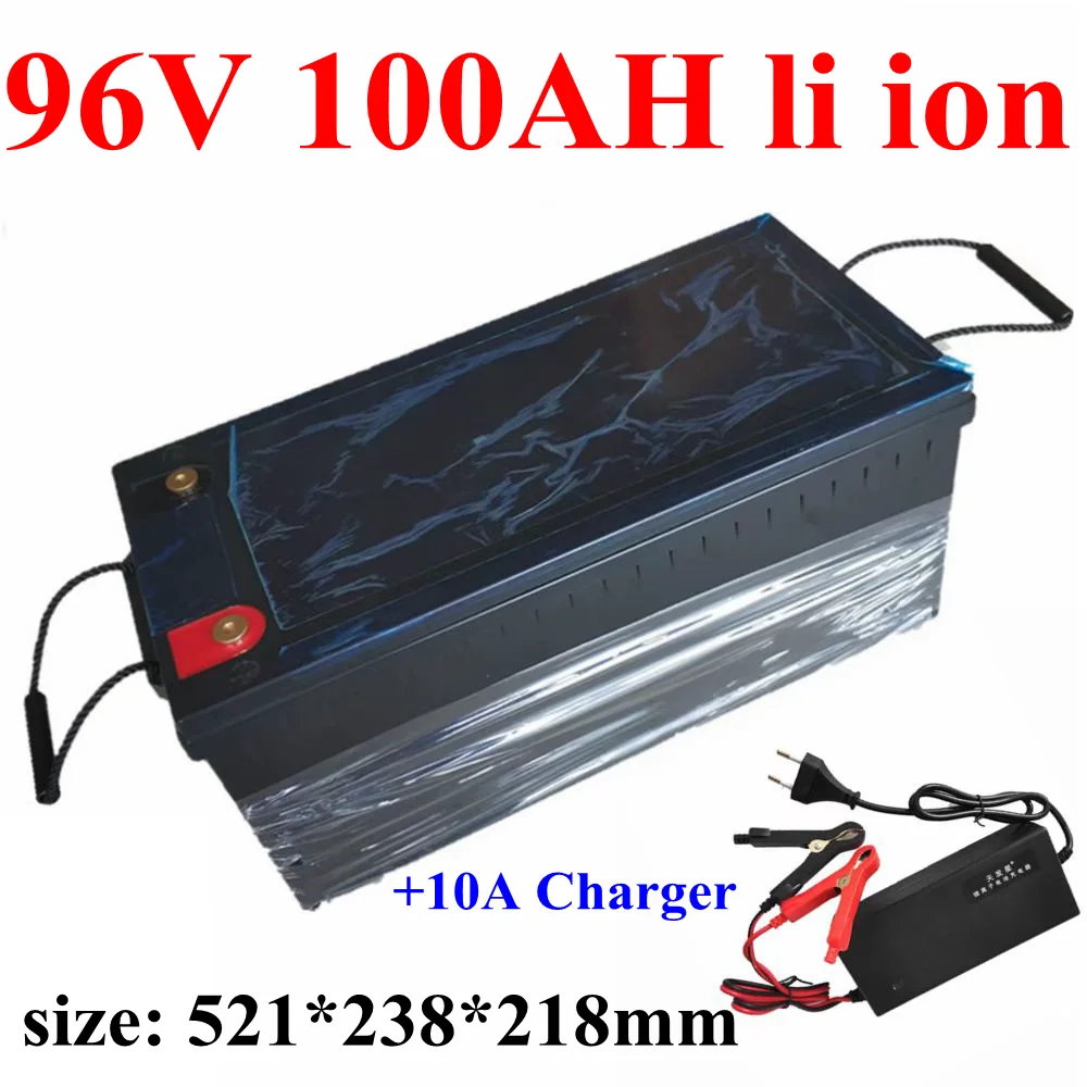 96v 100ah lithium bateria  AGV Tourist car Caravan + 10A Charger