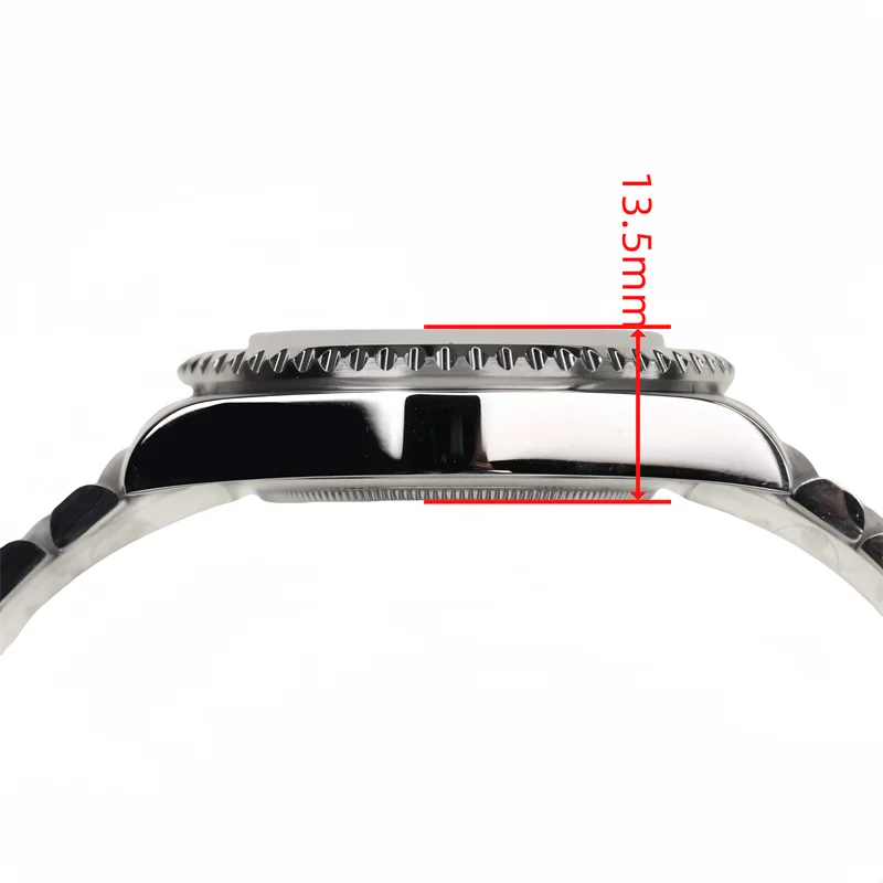 High Quality 40mm Watch Case Diving Waterproof With Sapphire Crystal And Strap For Nh35 Nh36 Mechanical Movement Skx007 Mods