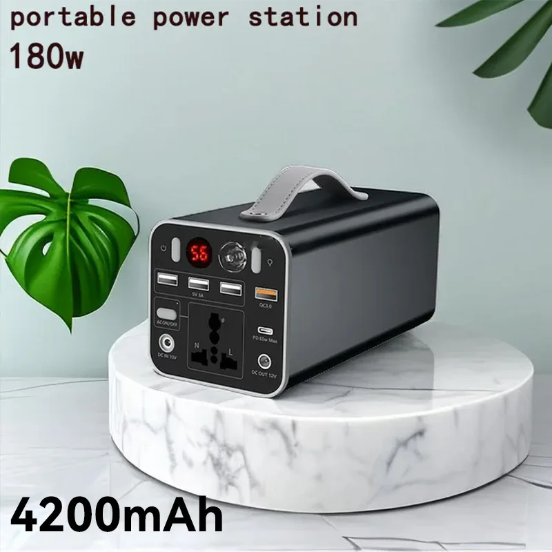 Portable Power 180W 110V/220V 42000mAh Station Generator Battery AC DC output Outdoor Charger Emergency Power Supply Power Bank