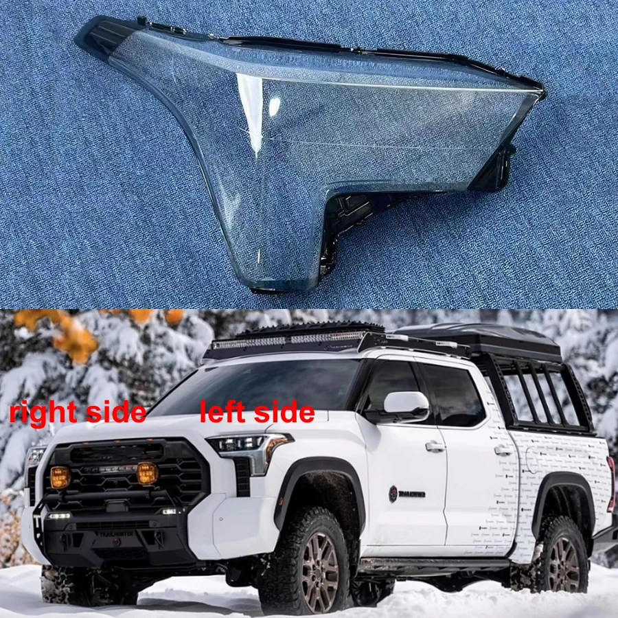 

For Toyota Tundra 2022 2023 2024 Headlight Shell Lamp Shade Lens Transparent Headlamp Cover Plexiglass Auto Replacement Parts