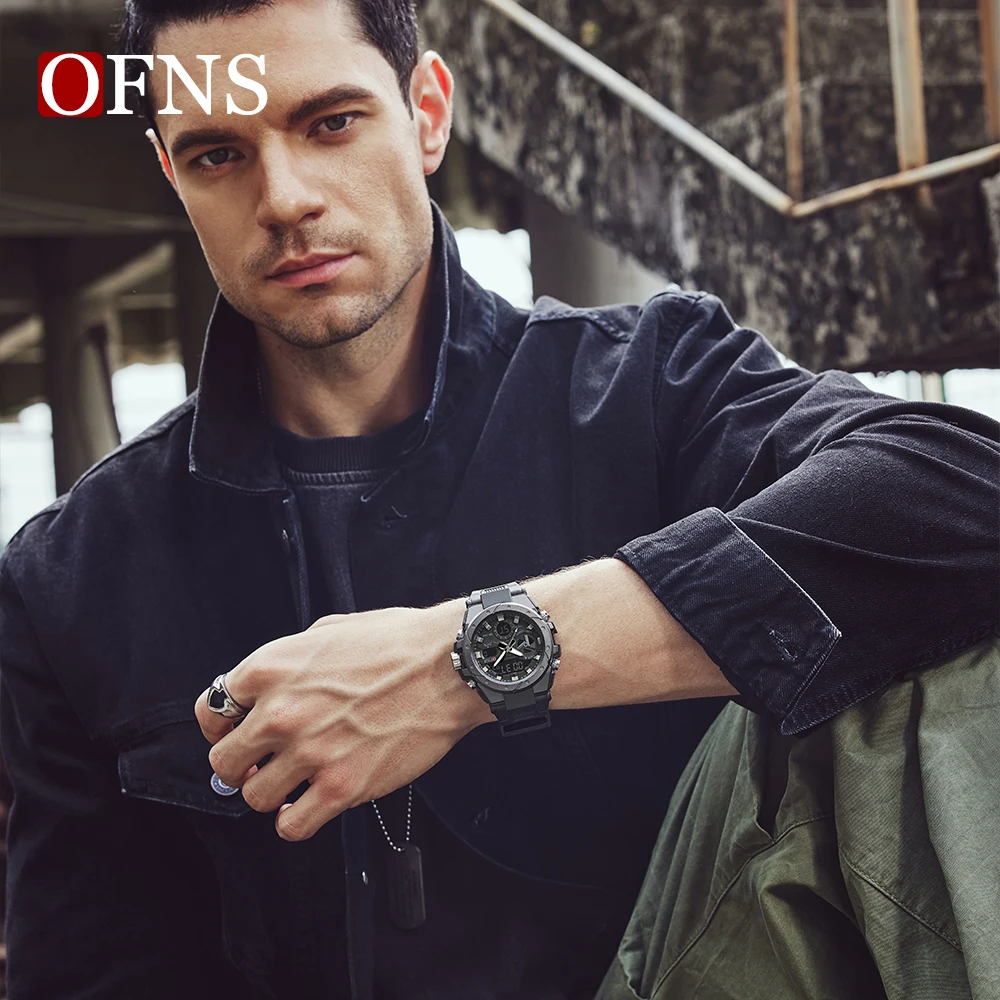 OFNS Top Brand Fashion G Style Military Man Watches Sport Waterproof Watch Men\'s Multifunctional Analog Quartz Wristwatch