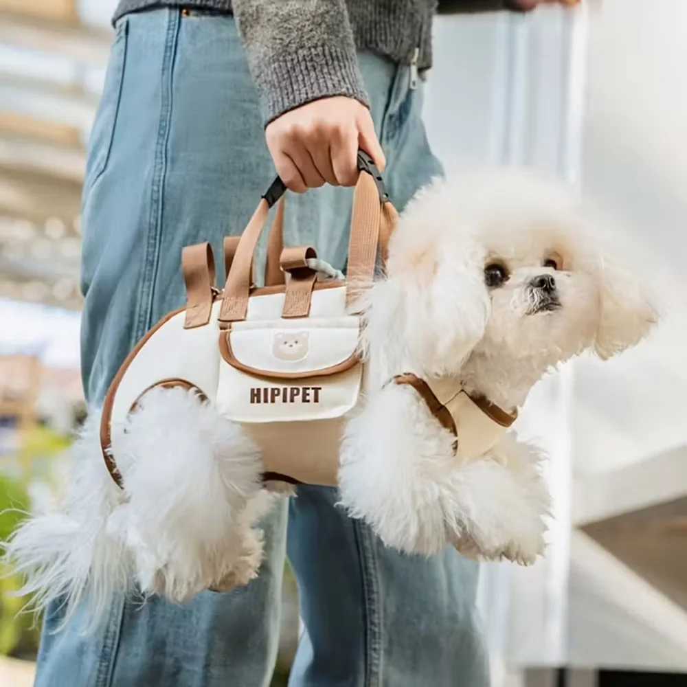 Lindo portador de mochila para perros, ideal para mascotas pequeñas y medianas, ideal para viajes, uso diario, caminar, bolsa de transporte para mascotas, portador para perros