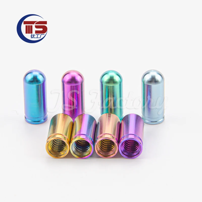 TS Titanium Factory Titanium Alloy Valve Core Plug Valve Cap Motorcycle Car Mountain Bike Special Plug GR5