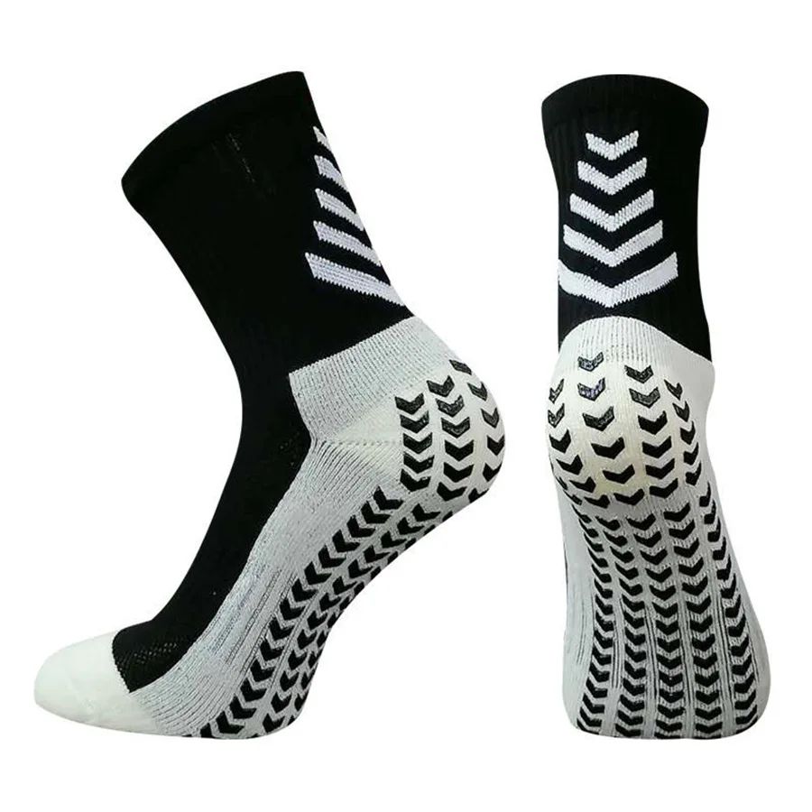 Football Socks Men Athletic Non Slip Soccer Socks Cushioned Breathable For Running Yoga Basketball Hiking Sports Grip Socks