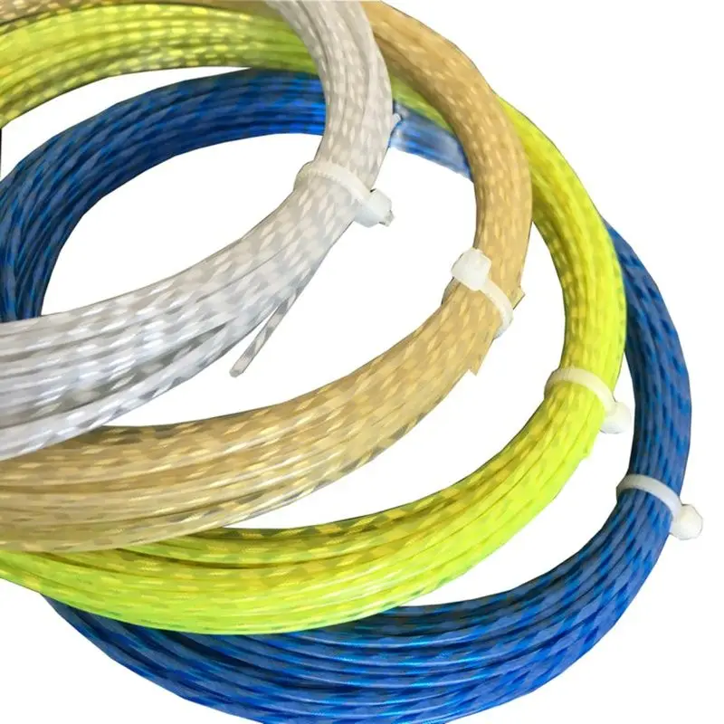 1pc Retail Nylon soft feeling Tennis String 1.30mm Synthetic Tennis Training String 12.2m elastic strings