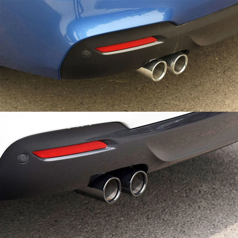 NEW Stainless Steel Car Exhaust Pipe Muffler Tip Pipes Covers For BMW E90 E91 E92 E93 325 F30 F35 118d 320i 320 316i 328i