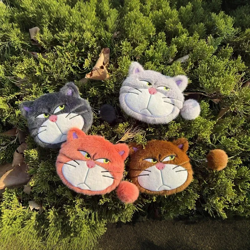 Cute Cartoon Cat Plush Coin Purse Keychain Earphone Storage Bag Backpack Hangings Ornament Gifts view 4