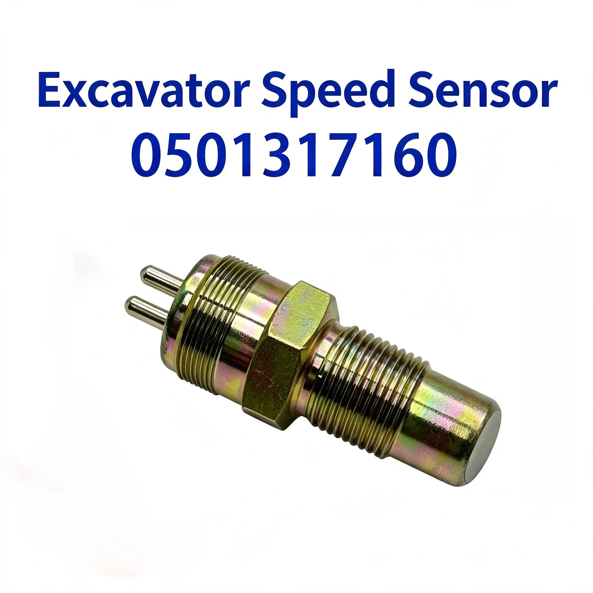0501317160 Rotational Detector for Liugong For excavators Fits and For Brand B Models Metal Yellow RPM Sensing Device