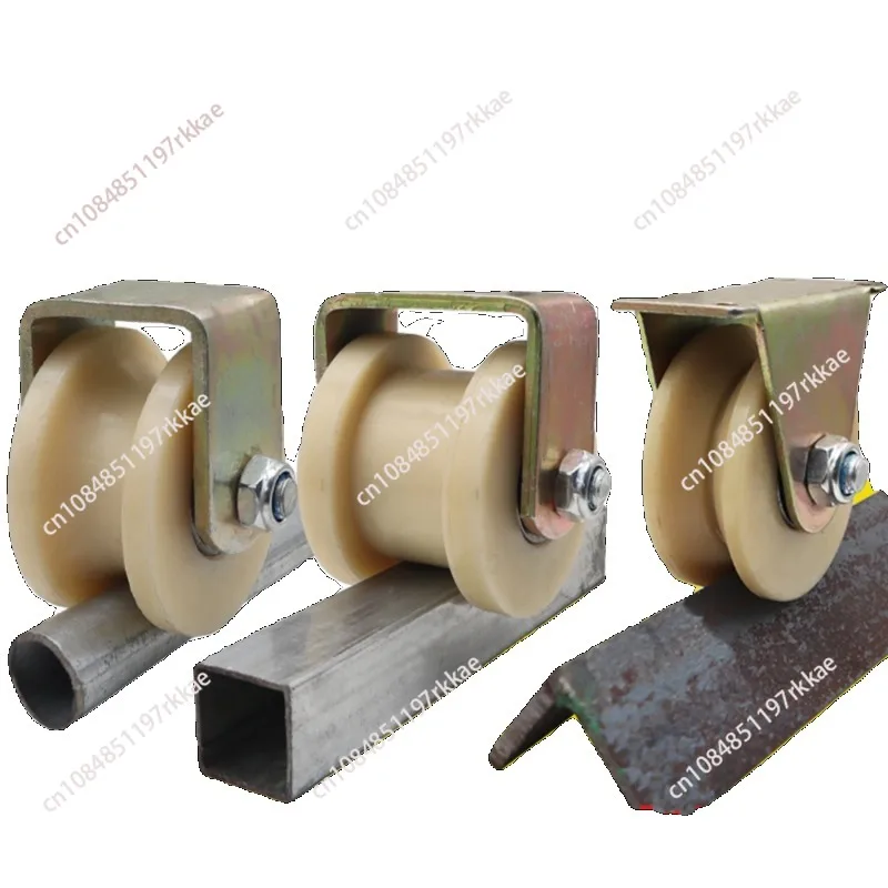 Track Nylon Pulley Linear Groove Roller Sliding Barn Door Wheel V Type Guide Wheel Home Hardware Door Accessories