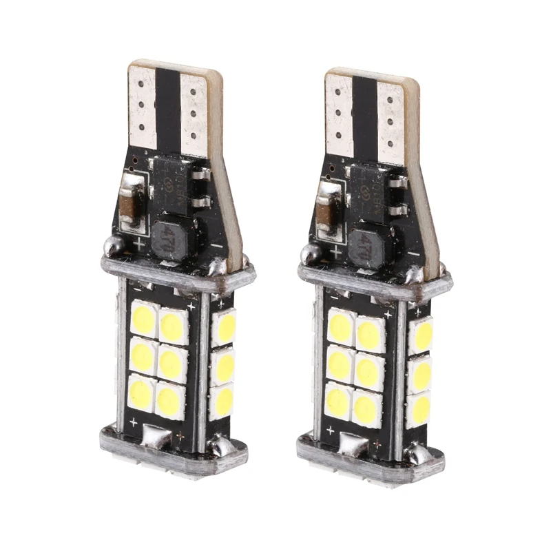 New2pc Error Free 921 912 T10 T15 W16W Led Reverse Light, 24Smd 3030 Led Bulb 1500 Lumens Extremly Bright