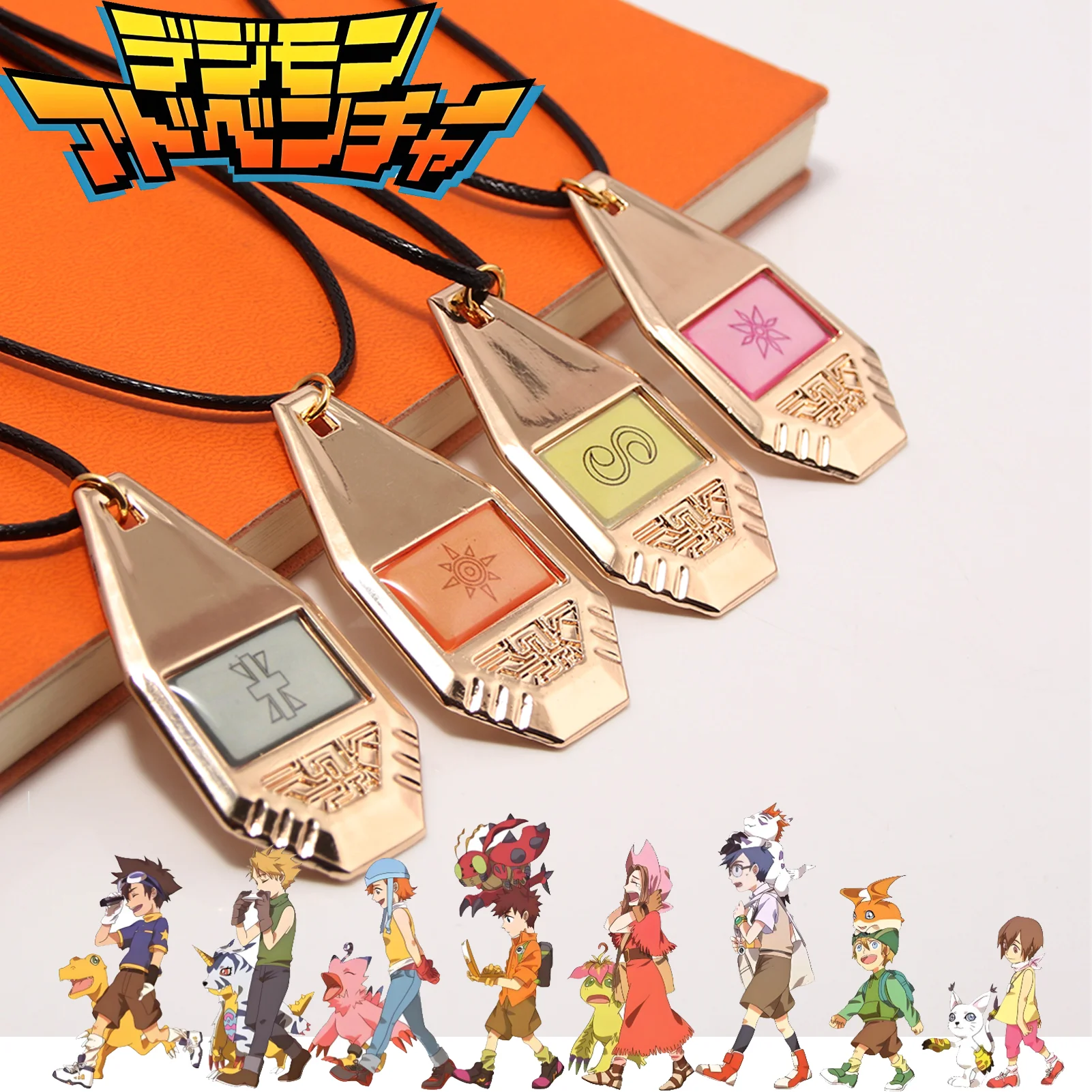 ديجمون مغامرة قلادة العلامة و كريست شعار Digivice شارة قلادة قلادة الوحش الرقمي تطور مجموعة هدية #3