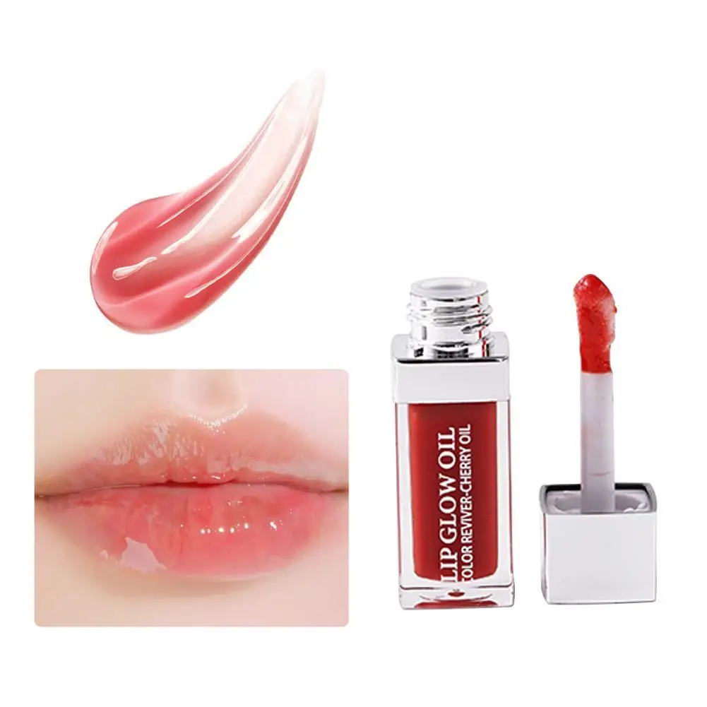 Crystal Clear Geléia Lip Gloss, óleo hidratante, preenchimento antiaderente, batom sexy, cuidados de maquiagem, moda, novo