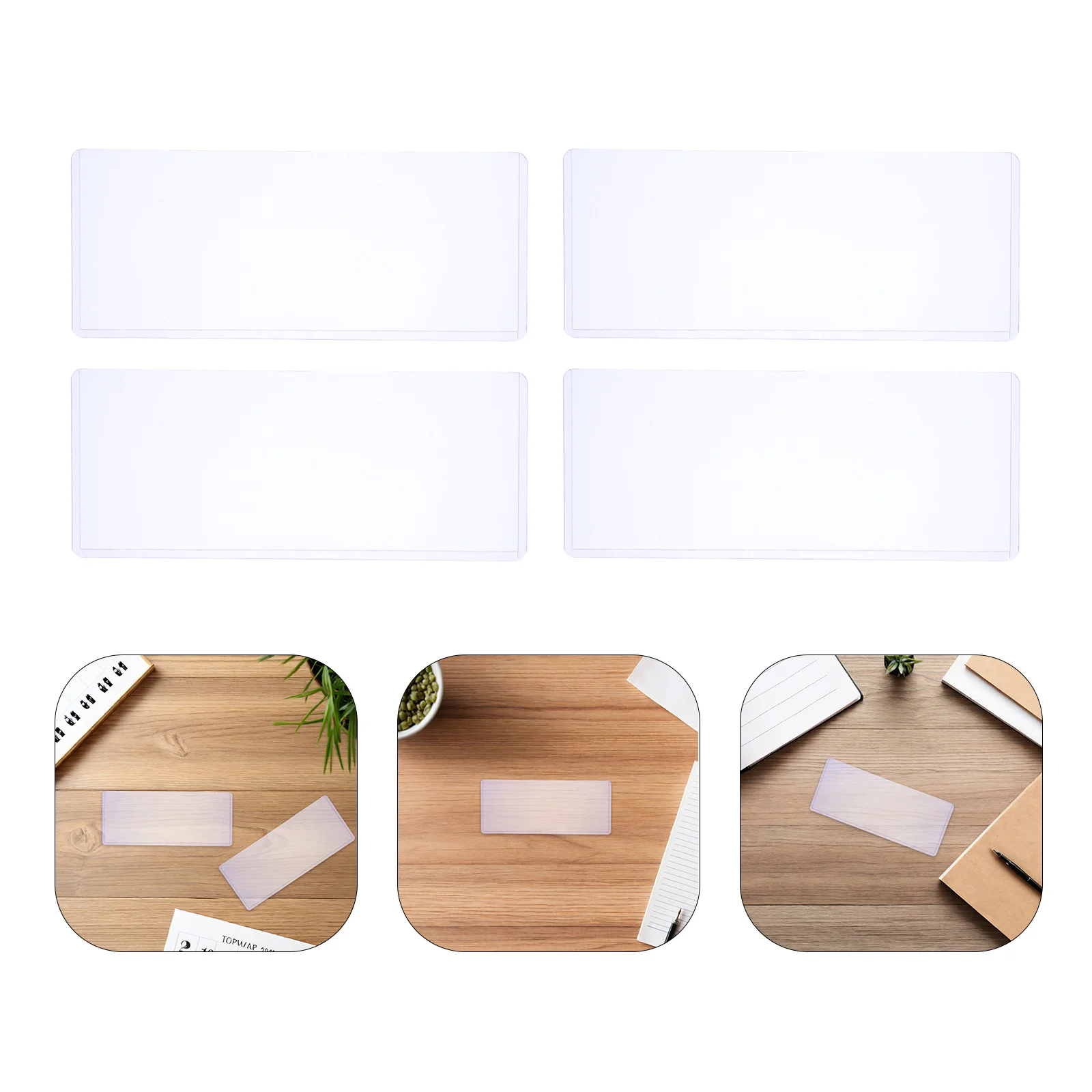 Dustproof Waterproof Paper Money Sleeve Clear Transparent for Banknote Bill Security Storage Travel Wallet Accessories